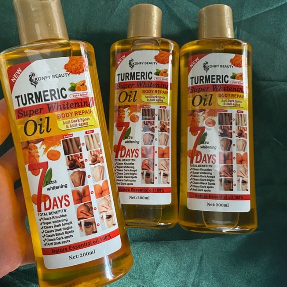 COPY - COPY - 3pcs Turmeric  super whitening oil